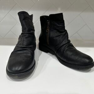 Black Leather Boots